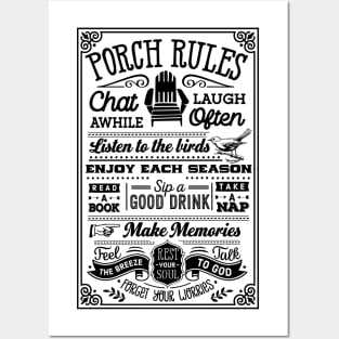 Porch Rules Posters and Art